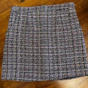 Black and White A-Line Mini Skirt for Work